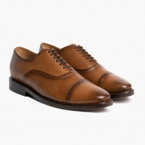 Thursday Boots Broadway Brogue Kappe Lederschuhe Herren Braun | Österreich-30624FGPI
