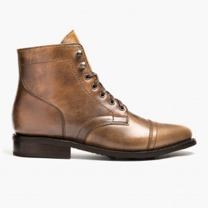 Thursday Boots Captain Schnürstiefel Damen Braun | Österreich-89724UBXM