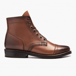 Thursday Boots Captain Schnürstiefel Damen Braun | Österreich-95613ZLMN