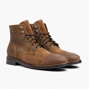 Thursday Boots Captain Schnürstiefel Herren Braun | Österreich-37916AWEN