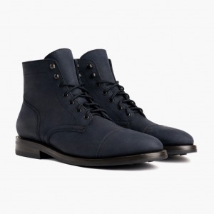 Thursday Boots Captain Schnürstiefel Herren Dunkelblau | Österreich-48692QOMV