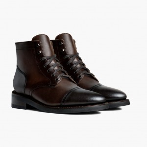 Thursday Boots Captain Schnürstiefel Herren Braun | Österreich-08237HKRY
