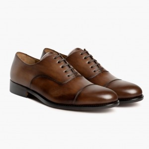 Thursday Boots Chairman Lederschuhe Herren Dunkelbraun | Österreich-74568RJZN