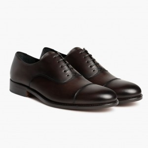 Thursday Boots Chairman Lederschuhe Herren Schokolade | Österreich-31975ZGUX
