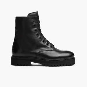 Thursday Boots Combat Schnürstiefel Damen Schwarz | Österreich-63021LXJE