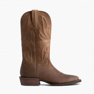 Thursday Boots Desperado Square Kappe Cowboystiefel Herren Braun | Österreich-02915NMIB