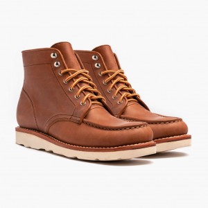 Thursday Boots Diplomat Moc Kappe Schnürstiefel Herren Braun | Österreich-83419HCFE