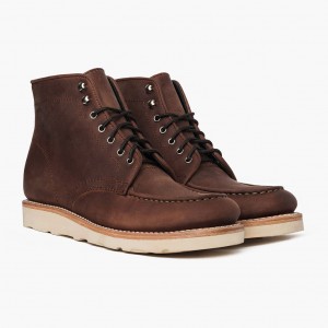 Thursday Boots Diplomat Moc Kappe Schnürstiefel Herren Braun | Österreich-36859OLVA