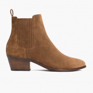 Thursday Boots Dreamer Comfortable 2 Heel Stiefeletten Damen Braun | Österreich-54378YXGF