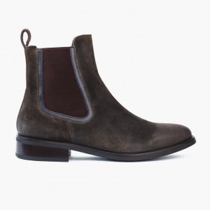 Thursday Boots Duchess Chelsea Stiefel Damen Dunkelolivgrün | Österreich-06927DXPM