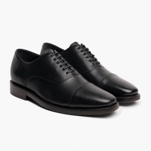 Thursday Boots Executive Cap Kappe Lederschuhe Herren Schwarz | Österreich-10682PZST