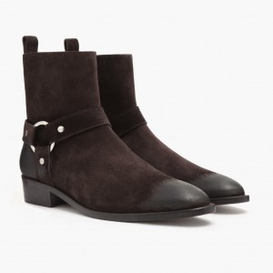 Thursday Boots Harness O-Ring Chelsea Stiefel Herren Dunkelbraun | Österreich-86290EDHA