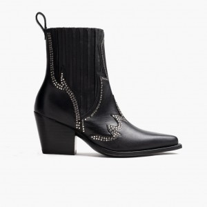 Thursday Boots Icon High Heel Chelsea Stiefel Damen Schwarz | Österreich-34216PHGY