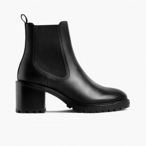 Thursday Boots Knockout High Heel Chelsea Stiefel Damen Schwarz | Österreich-43705EJDS