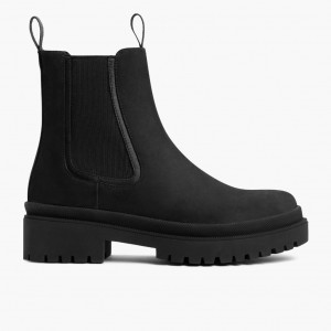 Thursday Boots Legend Plattform Chelsea Stiefel Damen Schwarz | Österreich-60745IWNJ