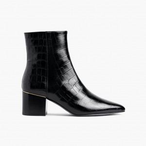 Thursday Boots Luna 2 Heel Stiefeletten Damen Schwarz | Österreich-70863CFNP