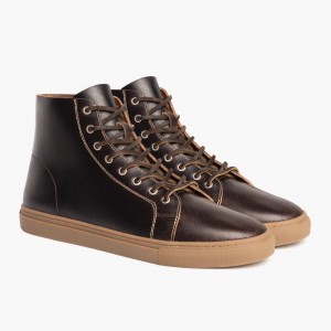 Thursday Boots Premier High Top Sneakers Herren Dunkelbraun | Österreich-54239JBDF