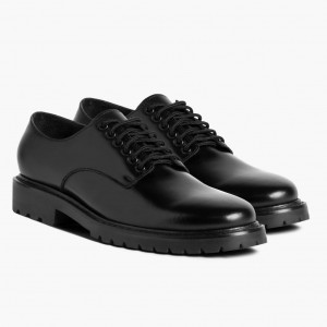Thursday Boots Renegade Lederschuhe Herren Schwarz | Österreich-96421MIEB