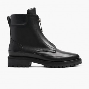 Thursday Boots Ryder Zip-Up Stiefeletten Damen Schwarz | Österreich-92103DHOF