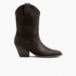 Thursday Boots Sierra Cowboystiefel Damen Dunkelbraun | Österreich-26458PGXK