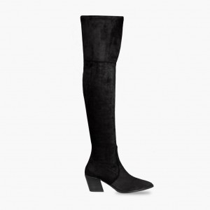 Thursday Boots Tempest Overknee Stiefel Damen Schwarz | Österreich-41635IHPZ