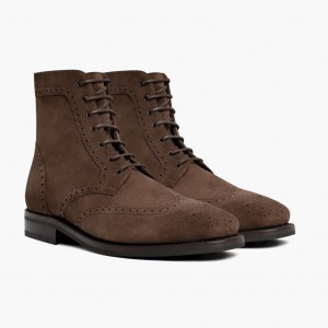 Thursday Boots Wingtip Schnürstiefel Herren Schokolade | Österreich-46893ARYW