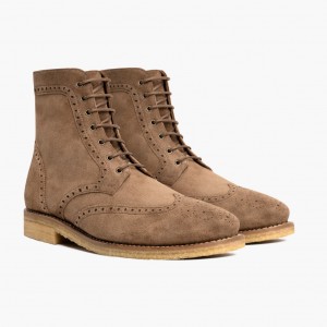 Thursday Boots Wingtip Schnürstiefel Herren Braun | Österreich-70246WODY
