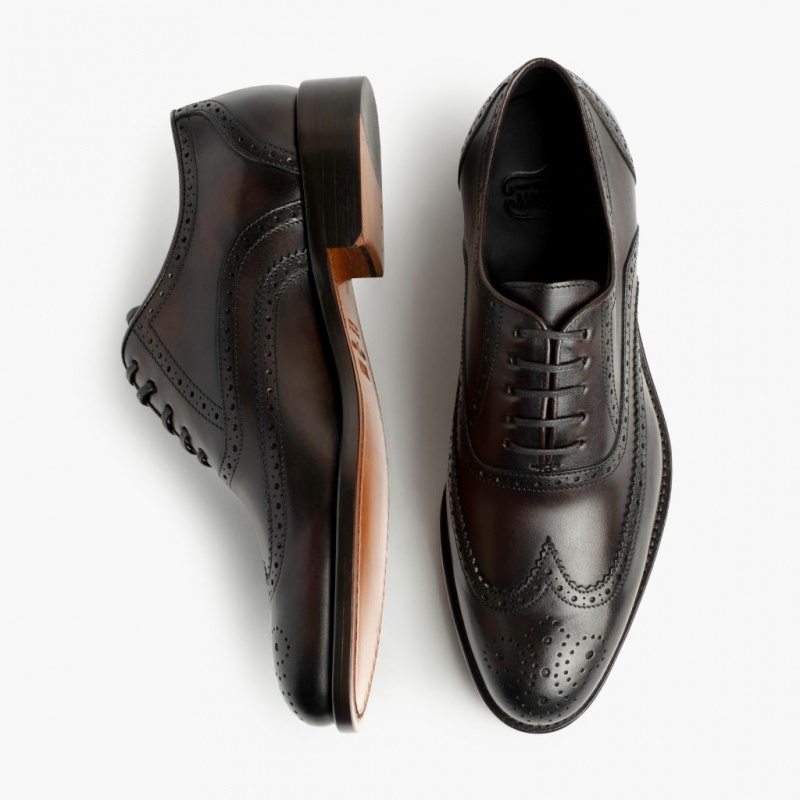 Thursday Boots Aviator Wingtip Lederschuhe Herren Schokolade | Österreich-57821MVOT