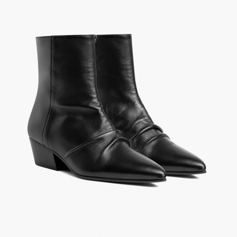 Thursday Boots Bijou Zip-Up Stiefeletten Damen Schwarz | Österreich-63827BPSY