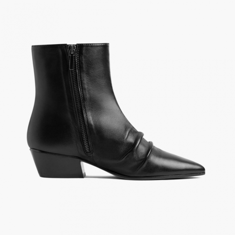Thursday Boots Bijou Zip-Up Stiefeletten Damen Schwarz | Österreich-63827BPSY