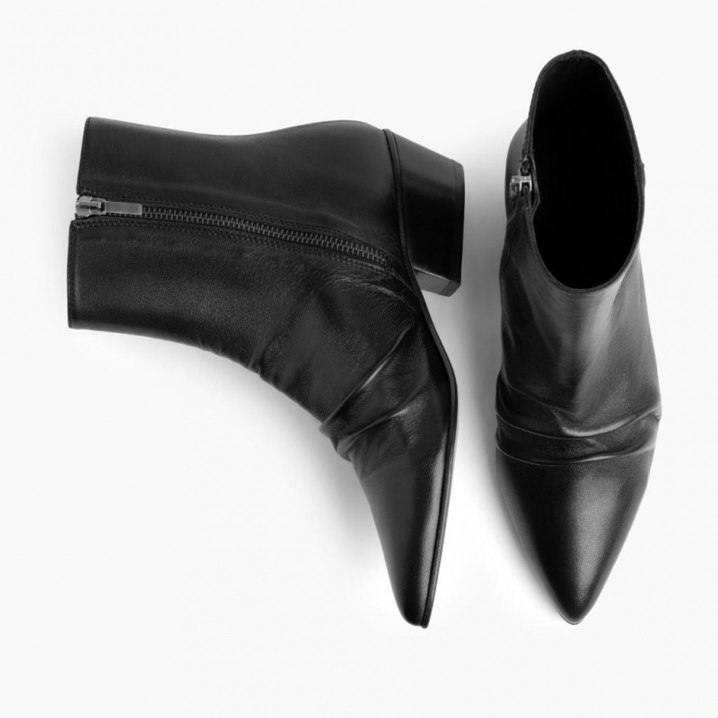 Thursday Boots Bijou Zip-Up Stiefeletten Damen Schwarz | Österreich-63827BPSY