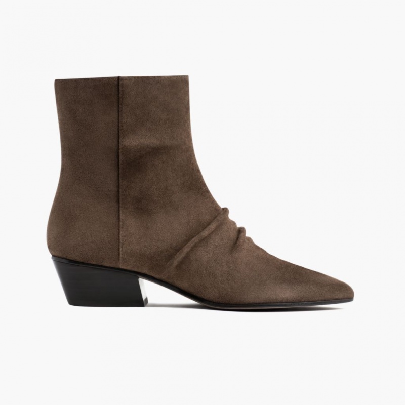 Thursday Boots Bijou Zip-Up Stiefeletten Damen Dunkelbraun | Österreich-04519YHPL