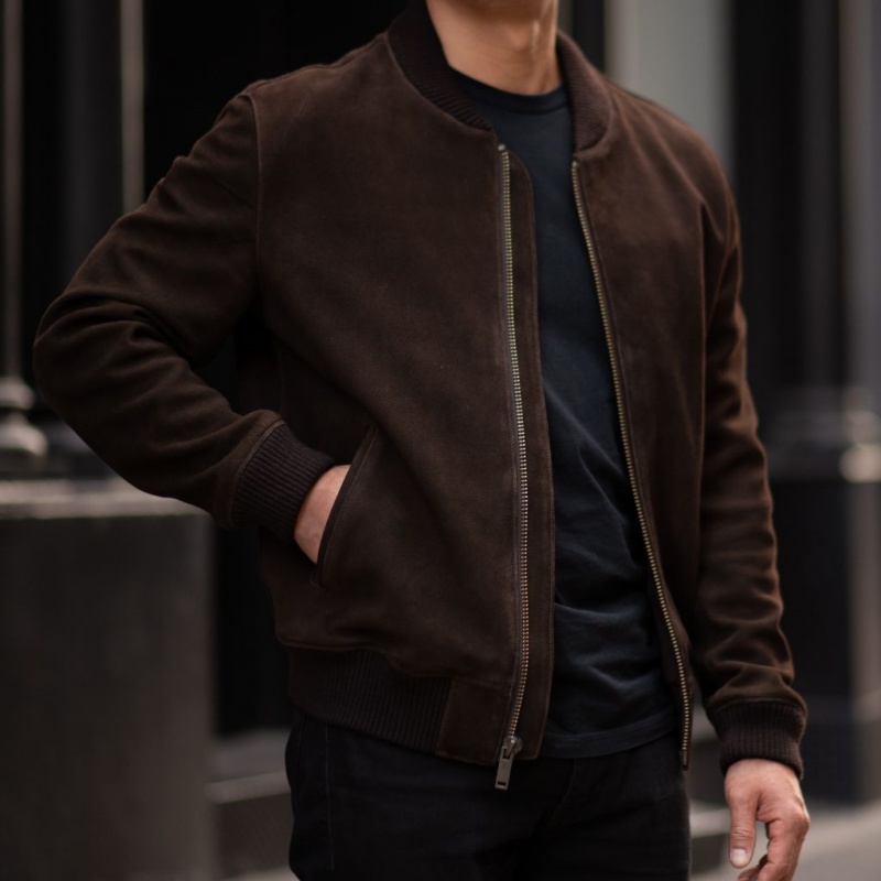 Thursday Boots Bomber Jacken Herren Dunkelbraun | Österreich-93168IASR