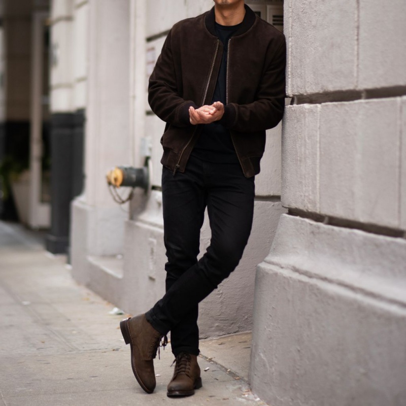Thursday Boots Bomber Jacken Herren Dunkelbraun | Österreich-93168IASR