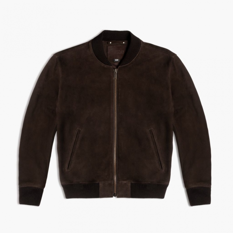 Thursday Boots Bomber Jacken Herren Dunkelbraun | Österreich-93168IASR