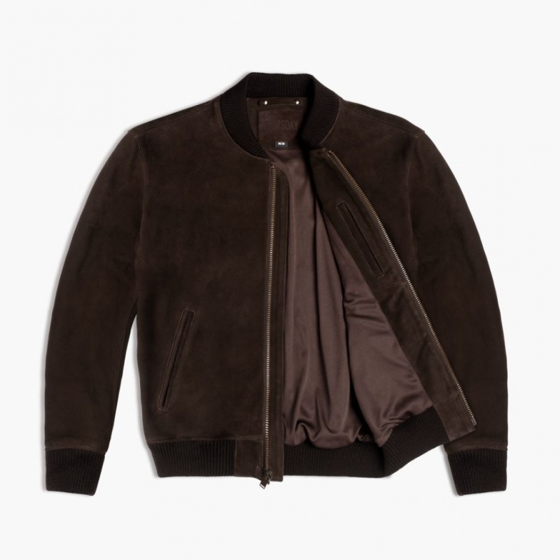 Thursday Boots Bomber Jacken Herren Dunkelbraun | Österreich-93168IASR