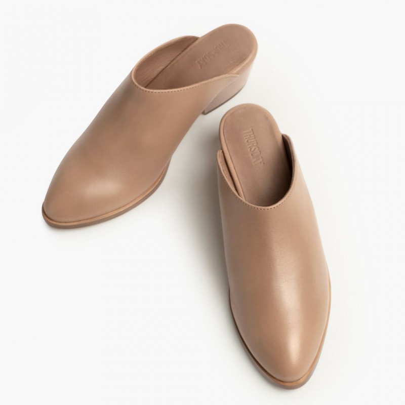 Thursday Boots Breeze Mule Damen Beige | Österreich-52170WFPB