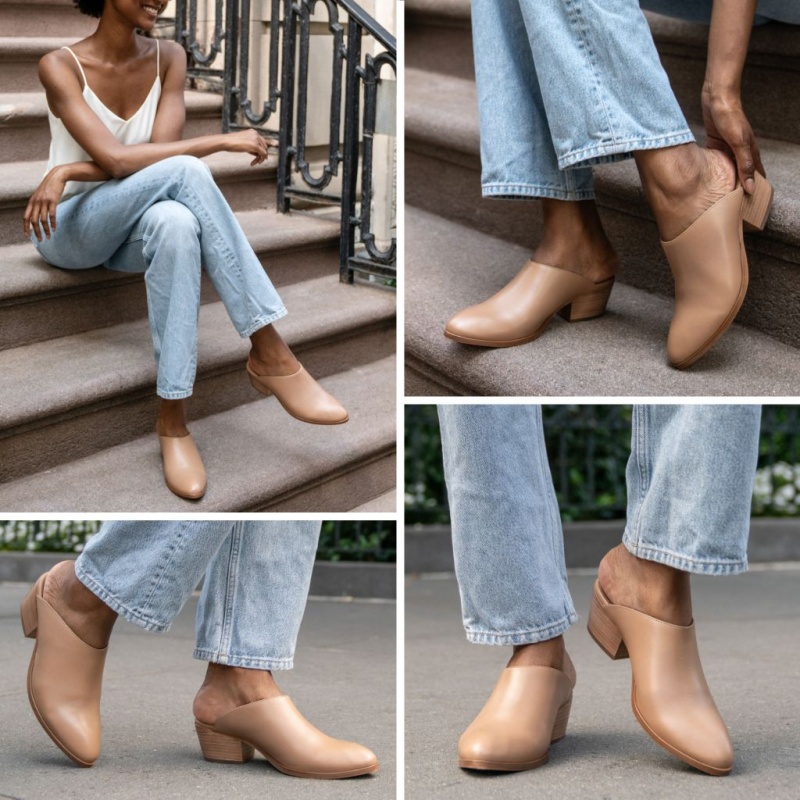 Thursday Boots Breeze Mule Damen Beige | Österreich-52170WFPB