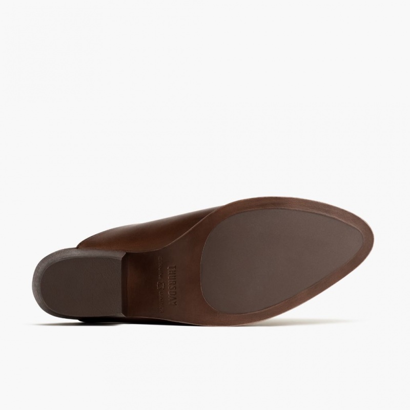Thursday Boots Breeze with 2 Heel Mule Damen Dunkelbraun | Österreich-09435IPRZ