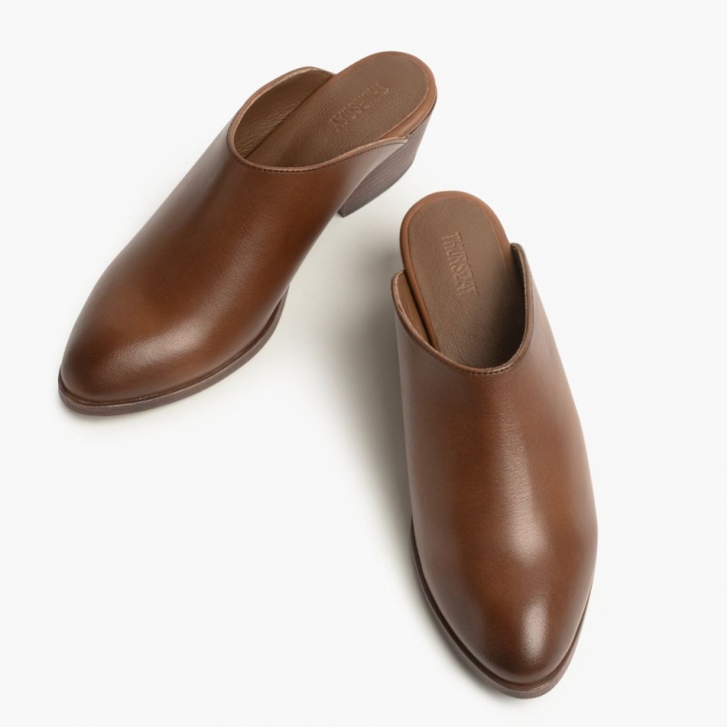 Thursday Boots Breeze with 2 Heel Mule Damen Dunkelbraun | Österreich-09435IPRZ