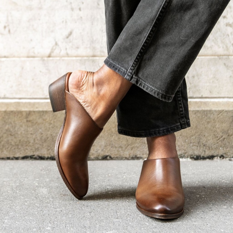 Thursday Boots Breeze with 2 Heel Mule Damen Dunkelbraun | Österreich-09435IPRZ
