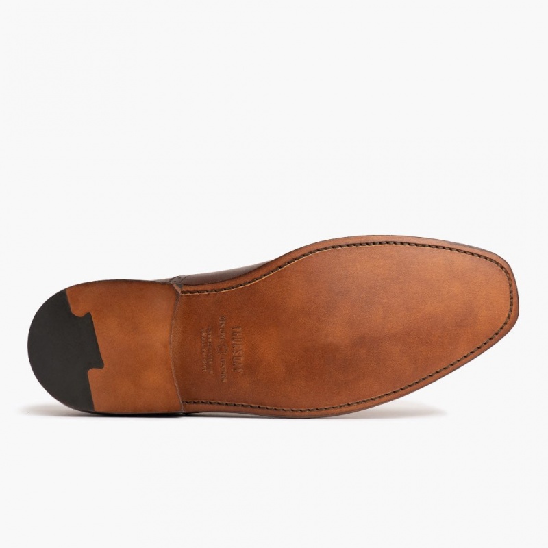 Thursday Boots Broadway Brogue Kappe Lederschuhe Herren Dunkelbraun | Österreich-94835GRCB
