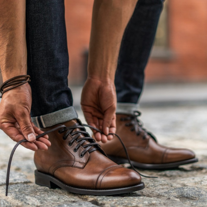 Thursday Boots Cadet Schnürstiefel Herren Braun | Österreich-93562BXOR