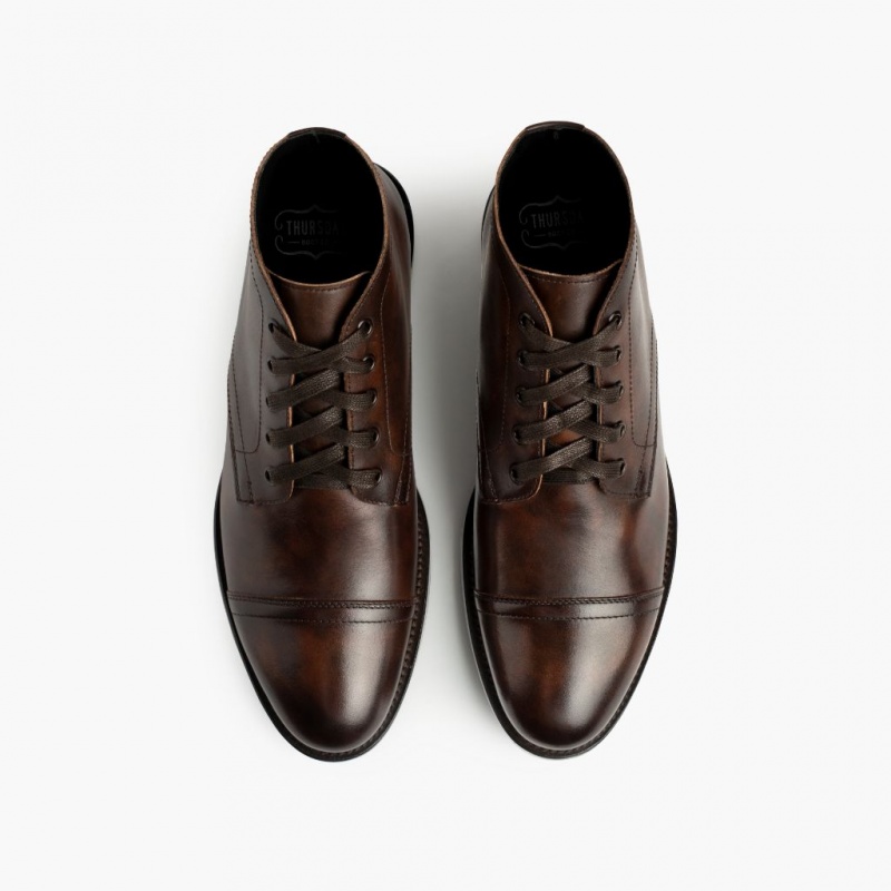 Thursday Boots Cadet Schnürstiefel Herren Dunkelbraun | Österreich-43502LUGP