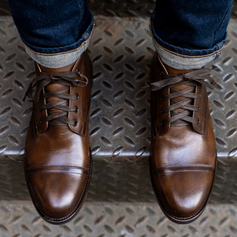 Thursday Boots Cadet Schnürstiefel Herren Dunkelbraun | Österreich-43502LUGP