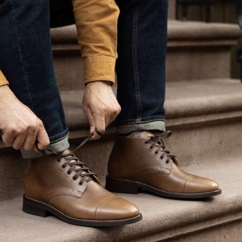 Thursday Boots Cadet Schnürstiefel Herren Braun | Österreich-04165MZWR