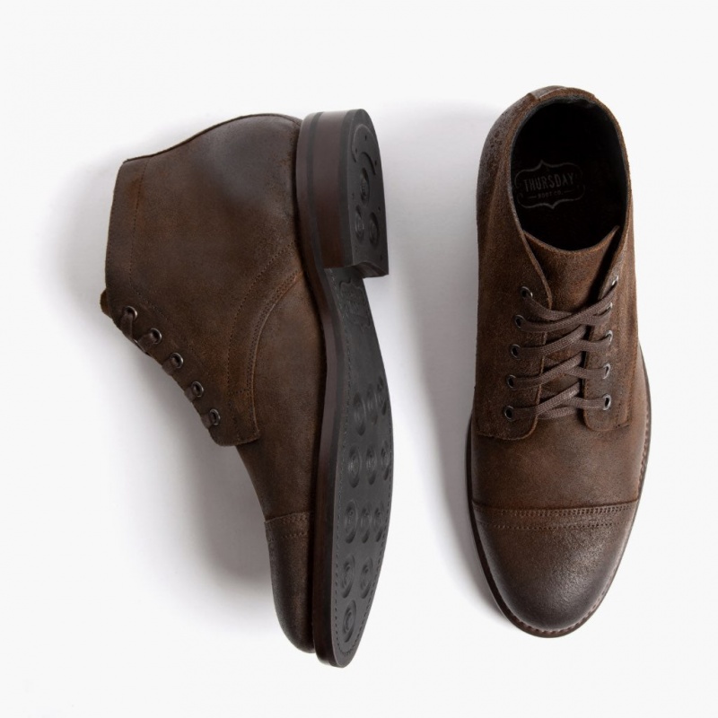 Thursday Boots Cadet Schnürstiefel Herren Dunkelbraun | Österreich-32950OPAF