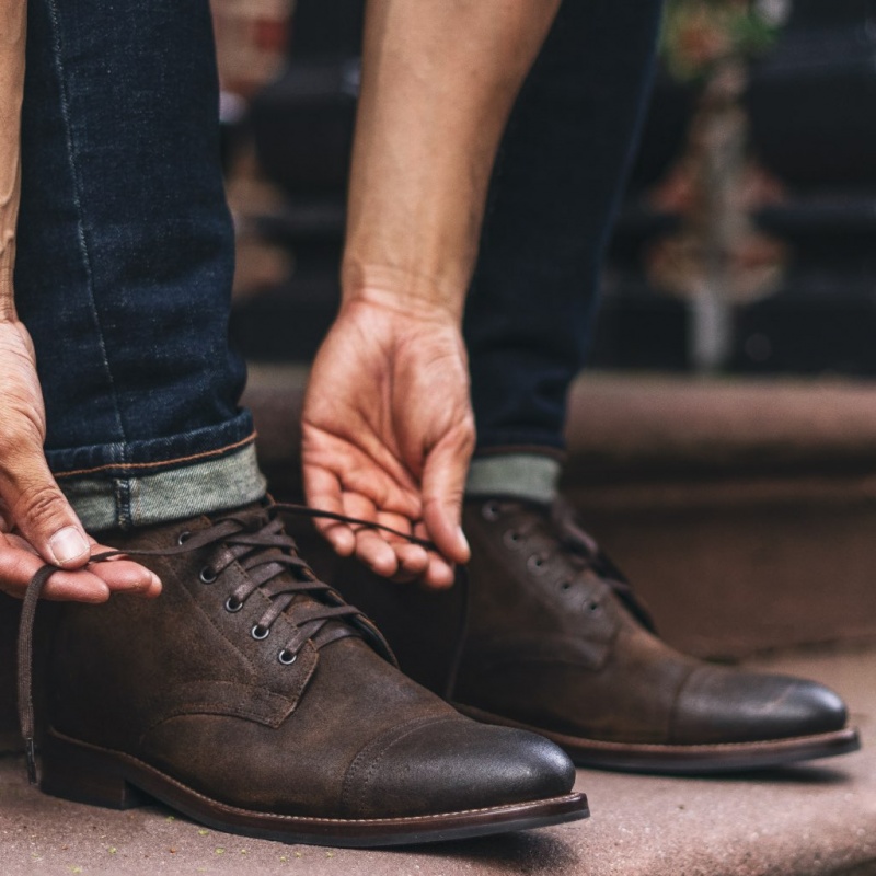 Thursday Boots Cadet Schnürstiefel Herren Dunkelbraun | Österreich-32950OPAF