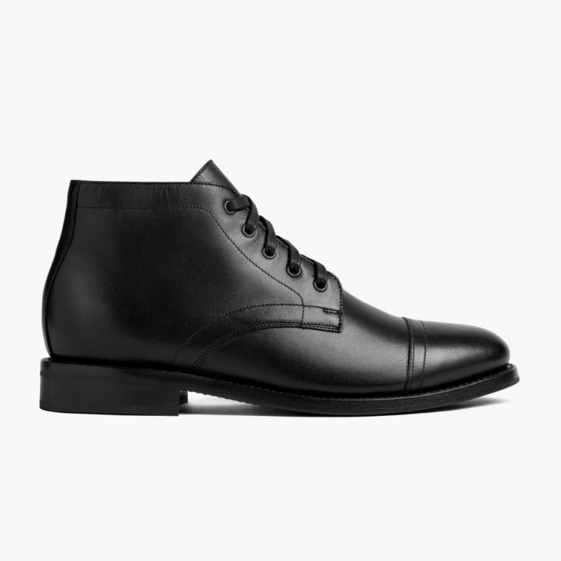 Thursday Boots Cadet Schnürstiefel Herren Schwarz | Österreich-76902LKAO