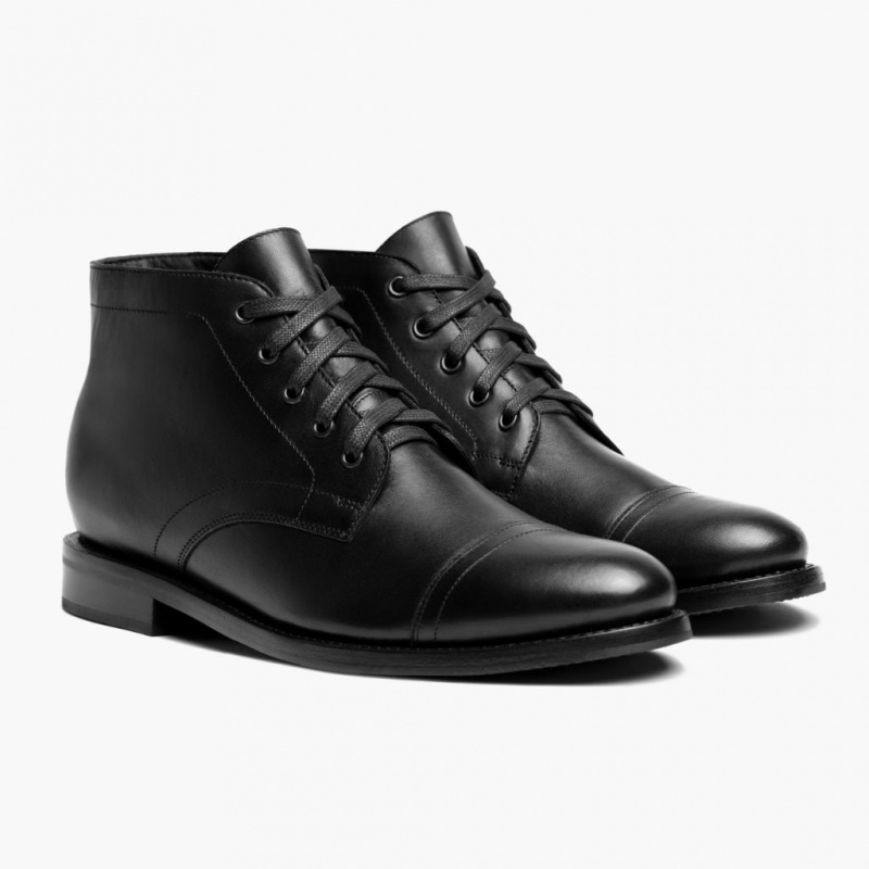 Thursday Boots Cadet Schnürstiefel Herren Schwarz | Österreich-76902LKAO